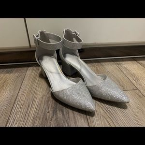 Silver Sparkle Heels
